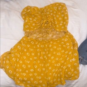 Skyler plus Madison yellow romper